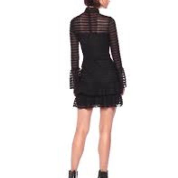 Parker Topanga High Neck Long Sleeve Fitted dress - Picture 2 of 16
